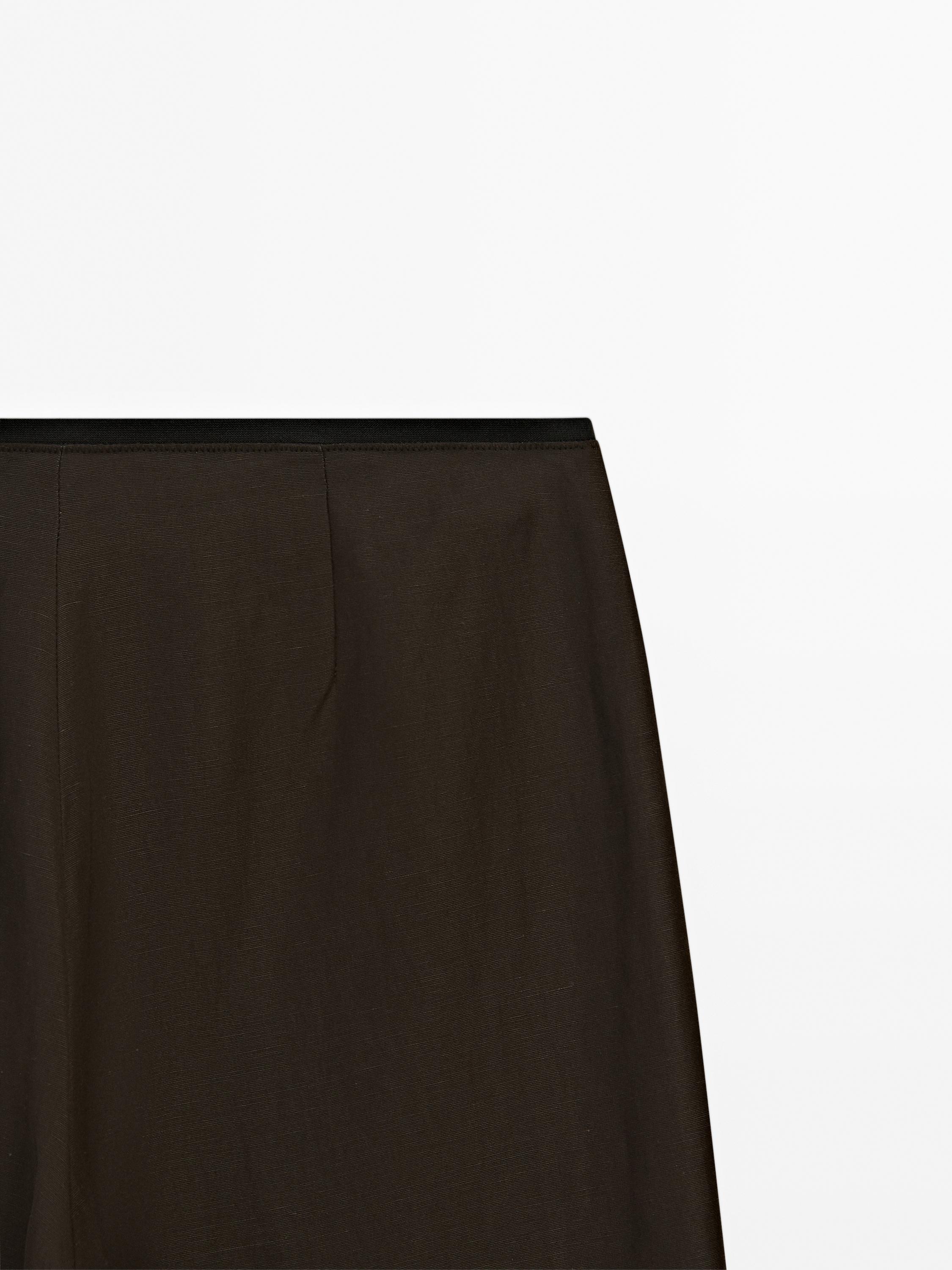 Pantalon lin taille élastique